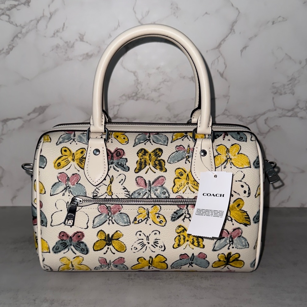 Coach Butterfly Rowan Satchel Bag NWT - Picture 3 of 13